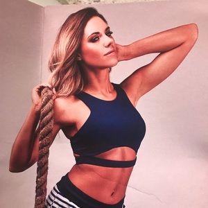 NWT navy Cleo Harper coco sports bra